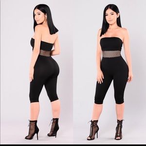 Versailles strapless jumpsuit